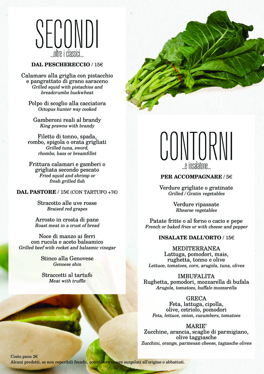 704 Ristorante menu 3