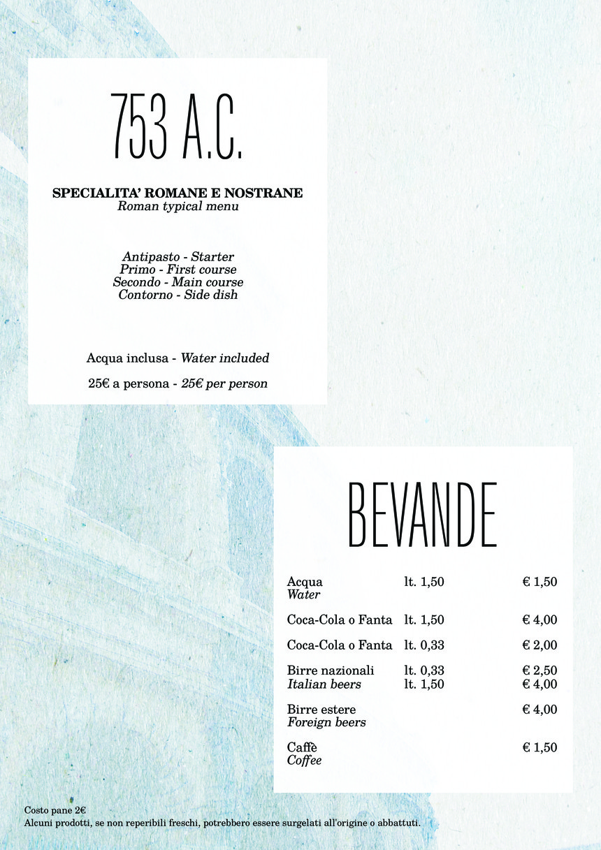 704 Ristorante menu 5