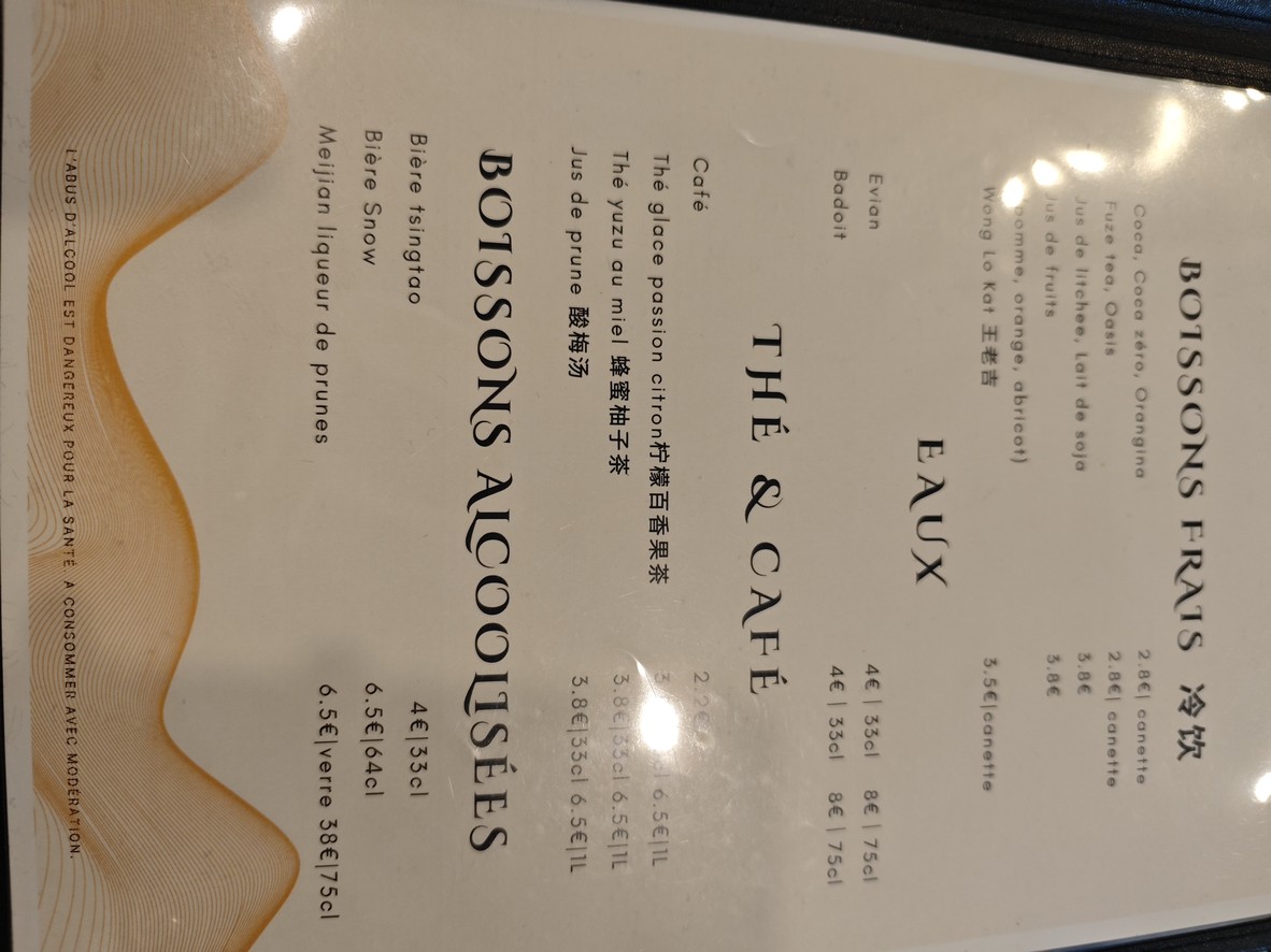 C'est Prêt menu 6