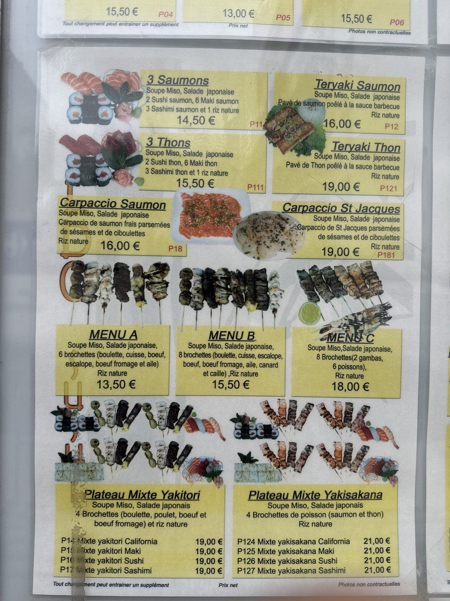Edo Sushi menu 4