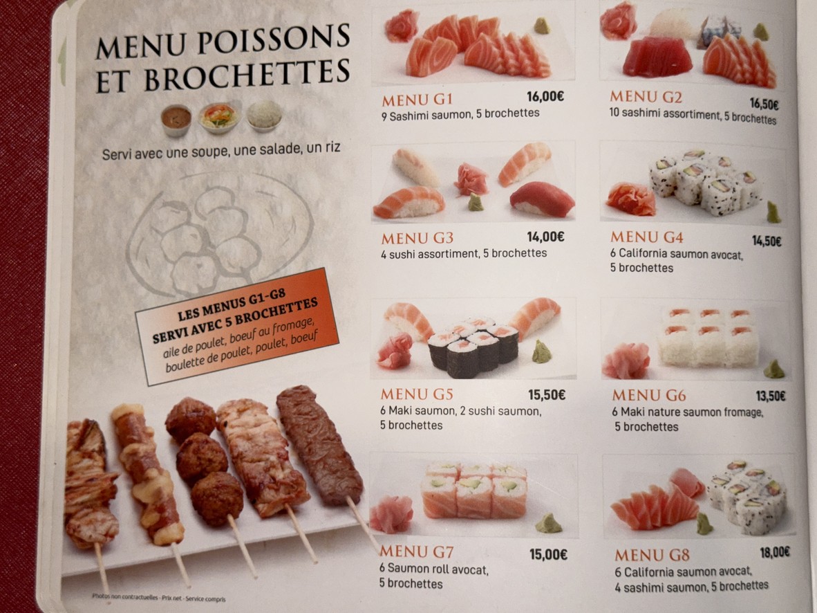 Tokyo Yaki menu 3
