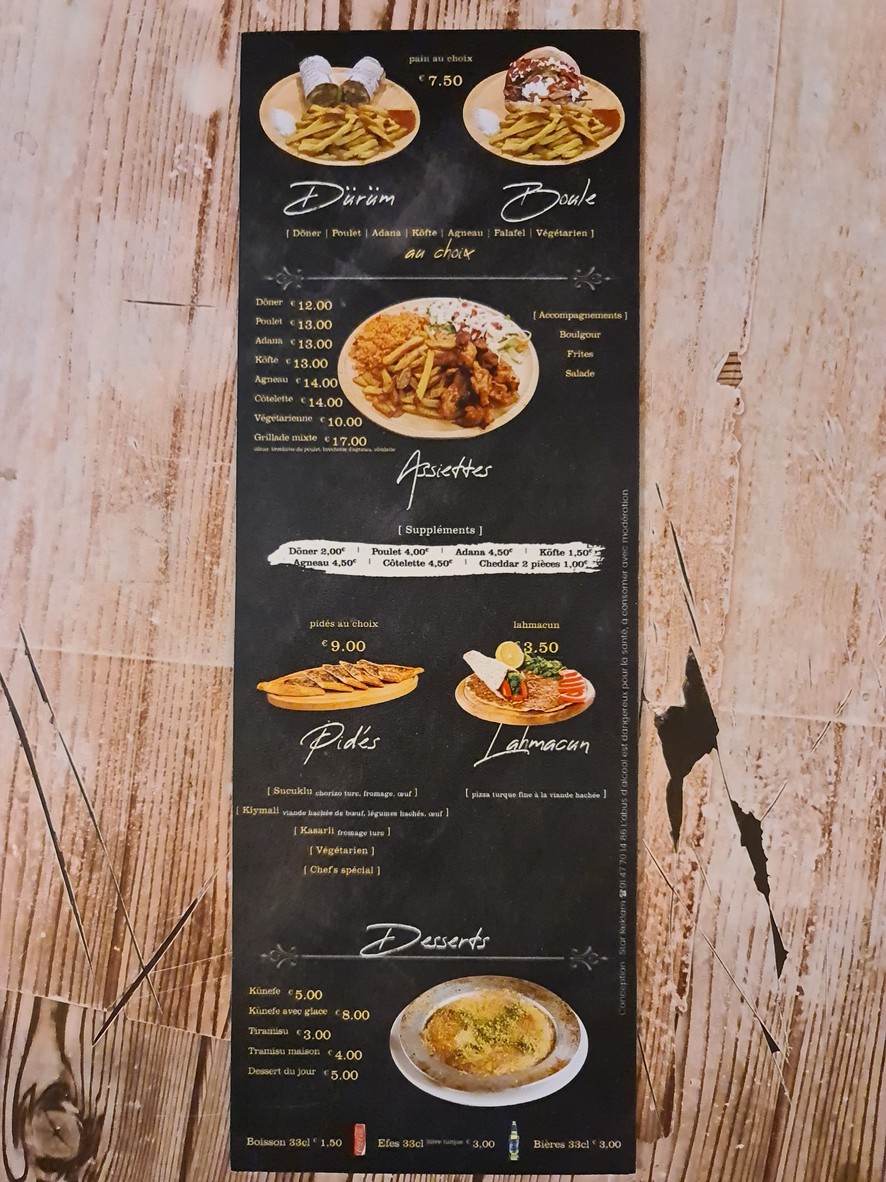 O Durum EHD menu 1