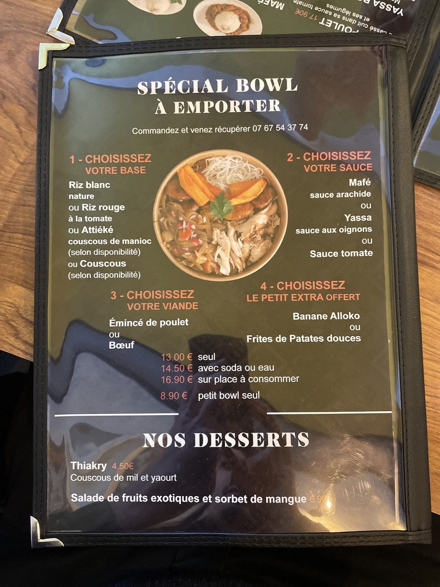 Tinki'so menu 3