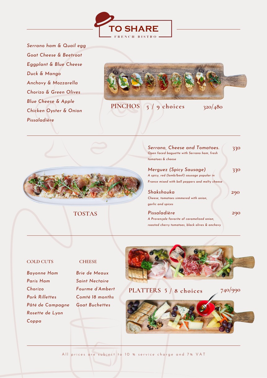 Chez Papa Bangkok menu 1