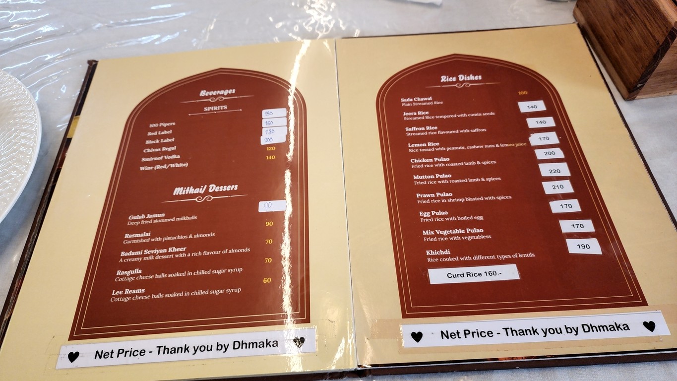 DHAMAKA menu 6