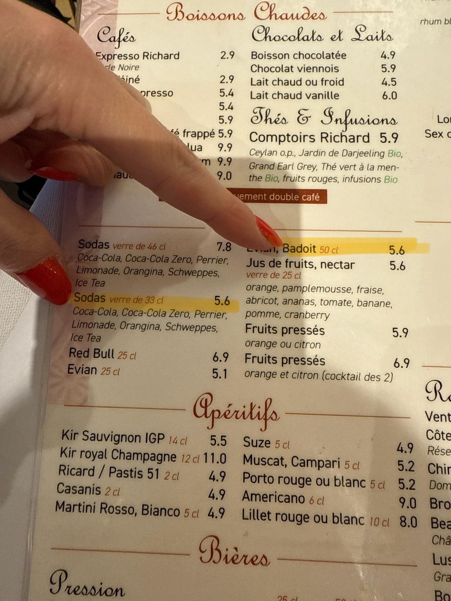 La Maison Blanche menu 3