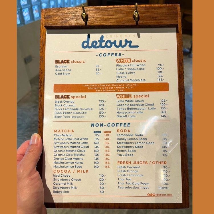 DETOUR | Kāfēi zǎowǔcān & Jiǔbā menu 4
