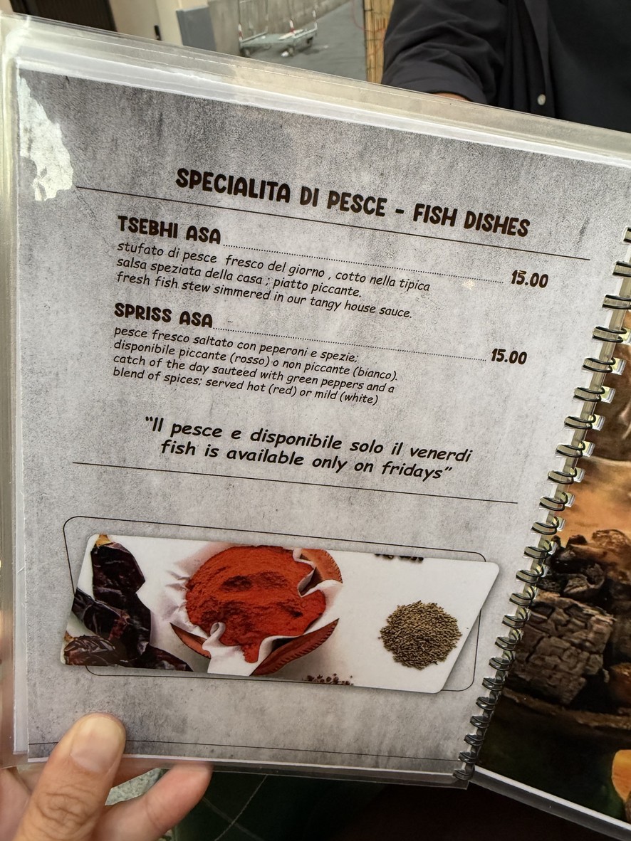 Asmara Restaurant menu 5