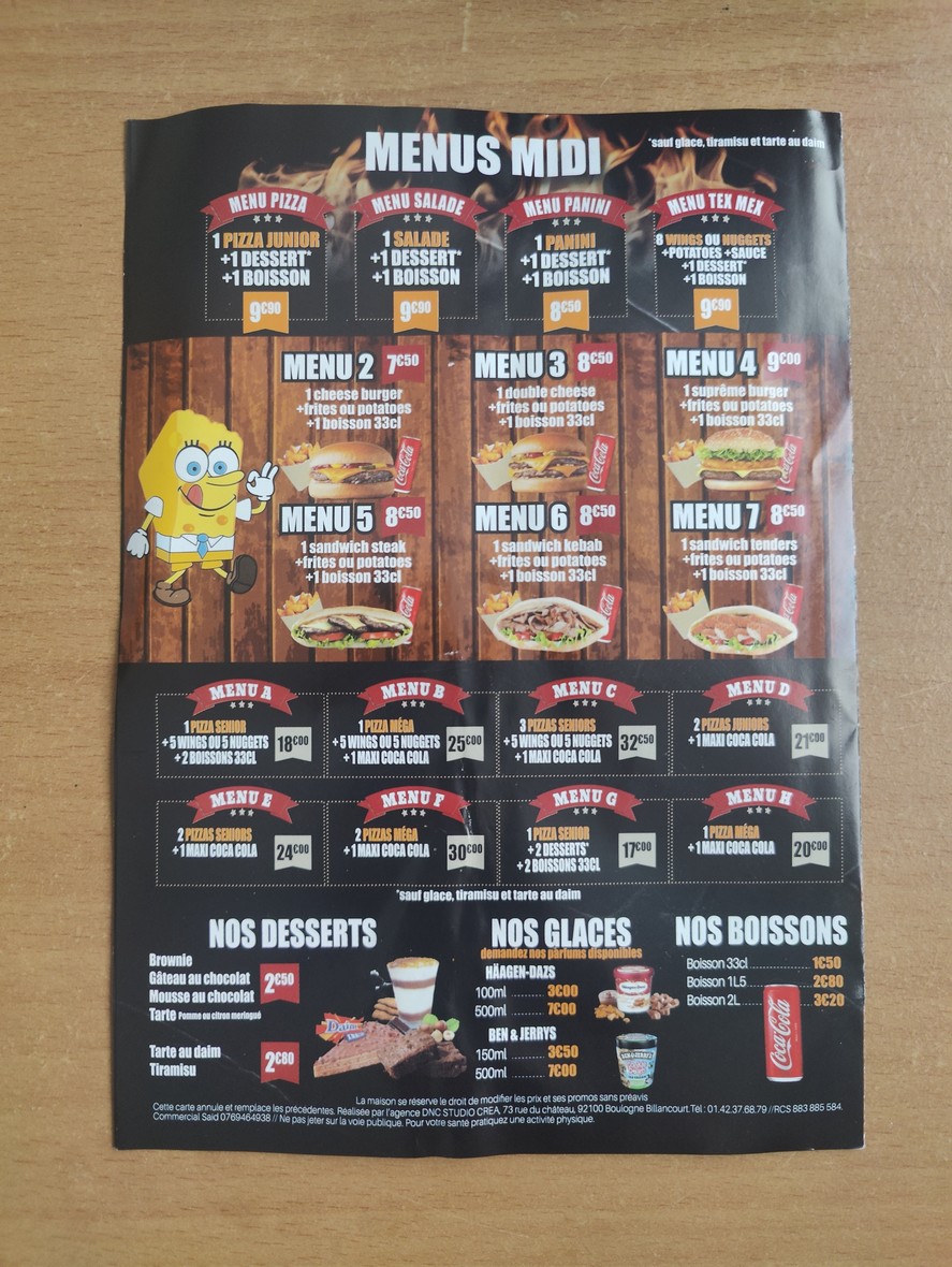 Pizza Di Napoli menu 1