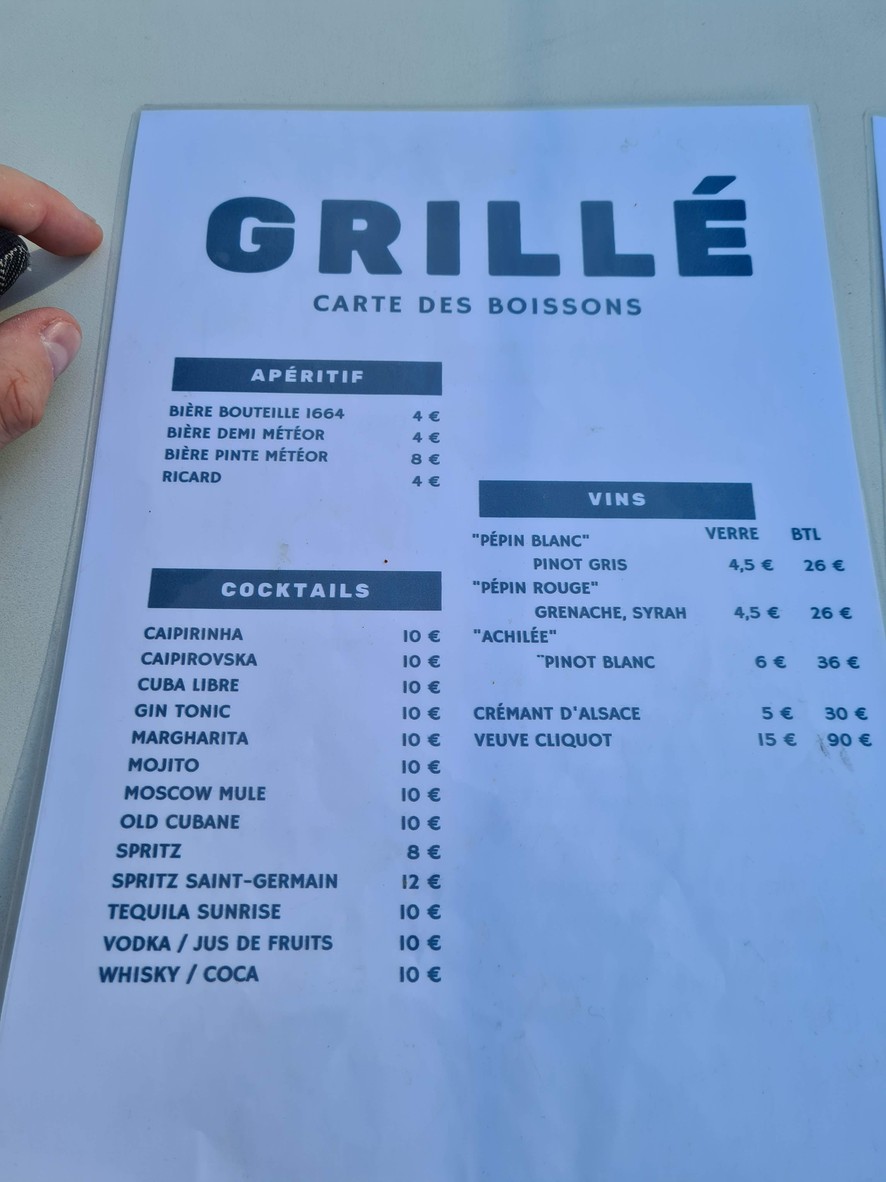 Grillé menu 2