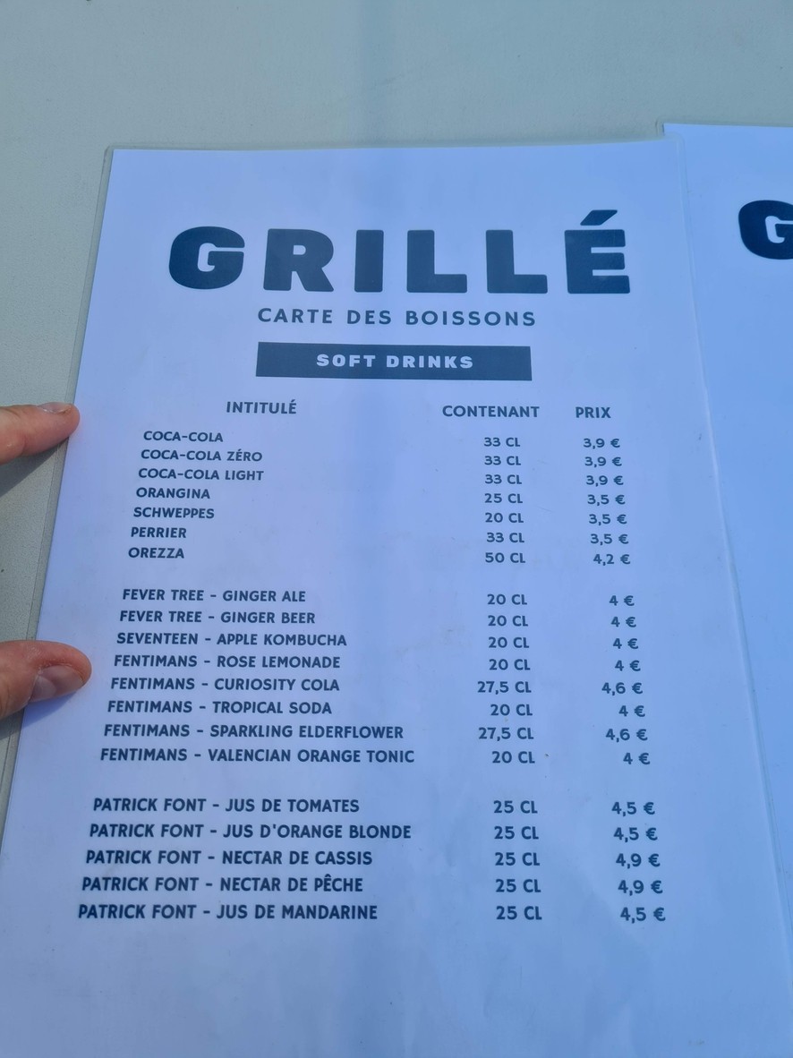 Grillé menu 3