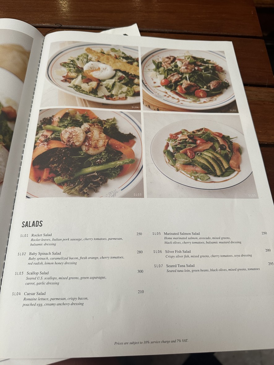 Bar Storia del Caffè, The Salil Hotel menu 2