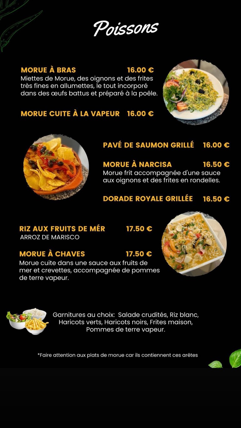 Le Chaves menu 4