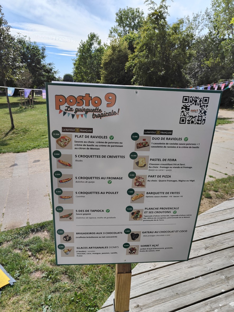 La Guinguette Posto 9 menu 1