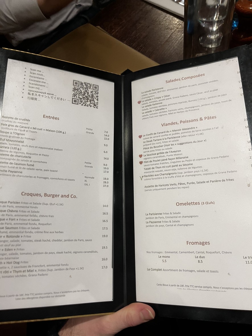 La Rotonde menu 2
