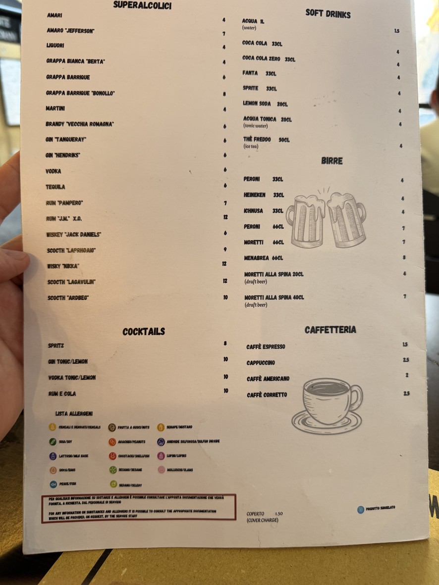 Osteria delle Commari menu 2