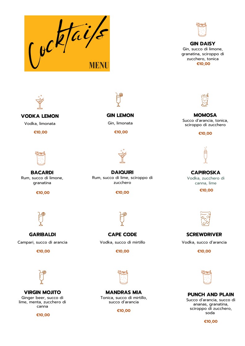 CIACCO - Restaurant Bistrò menu 5