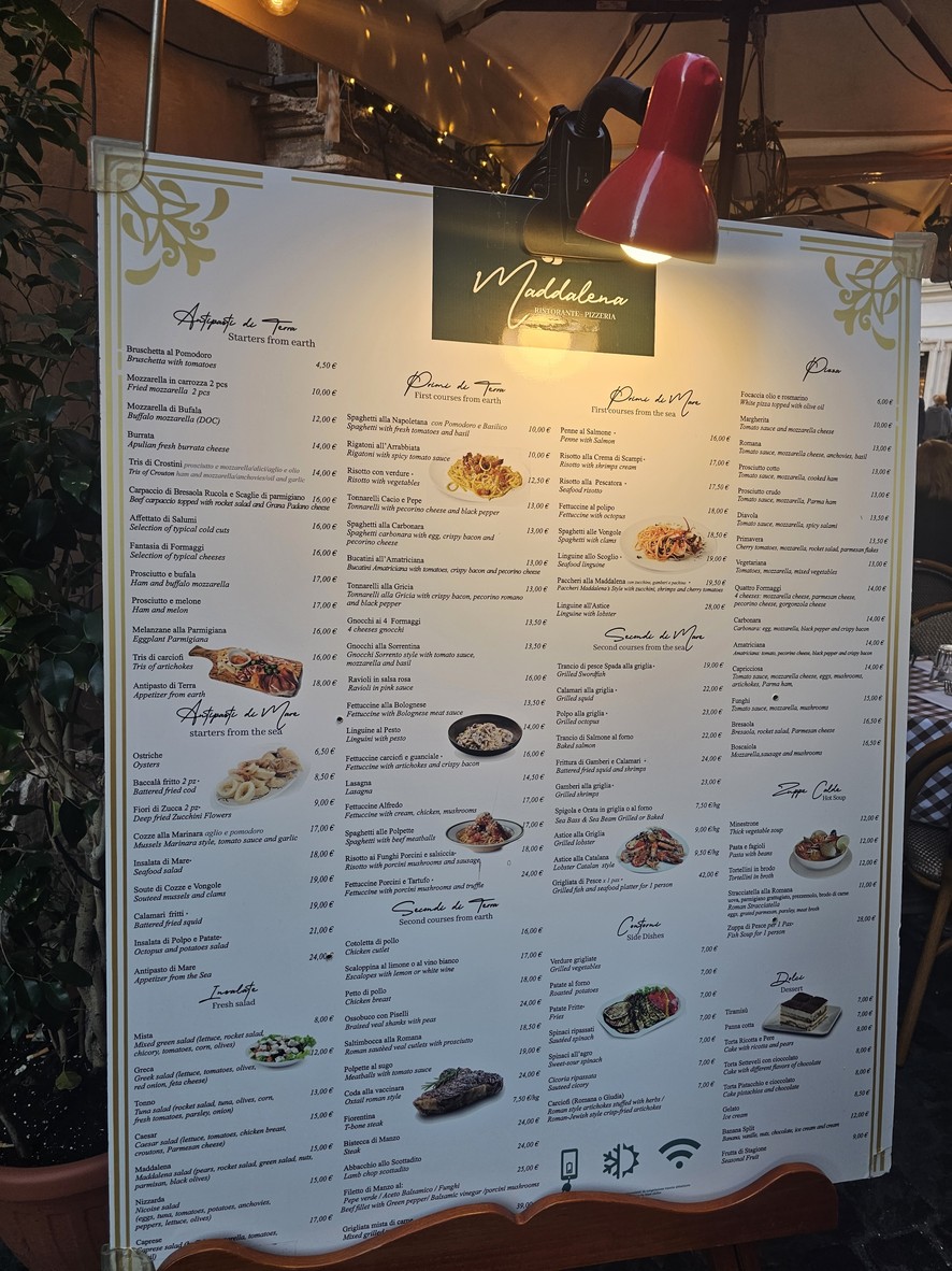 Maddalena, Trattoria 29 menu 1