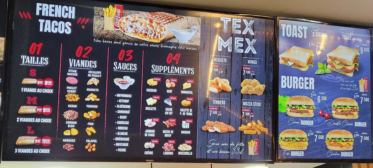 Splash Food menu 3