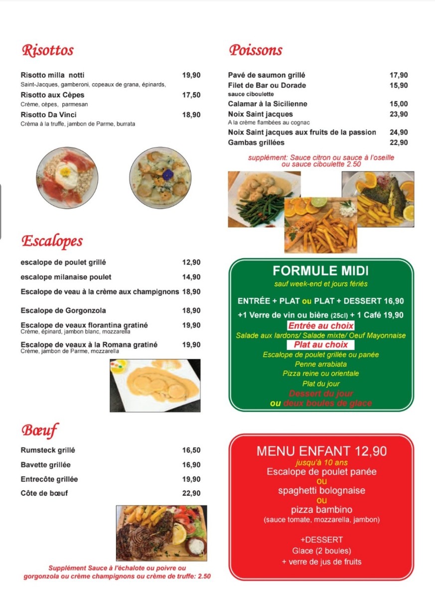 Belle Napoli restaurant menu 3