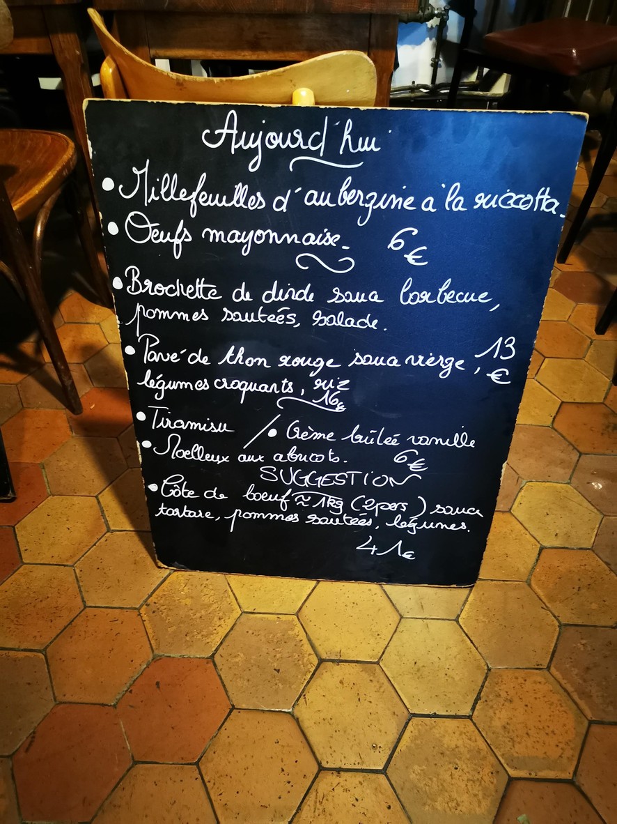 Le Bar Du Marché menu 1