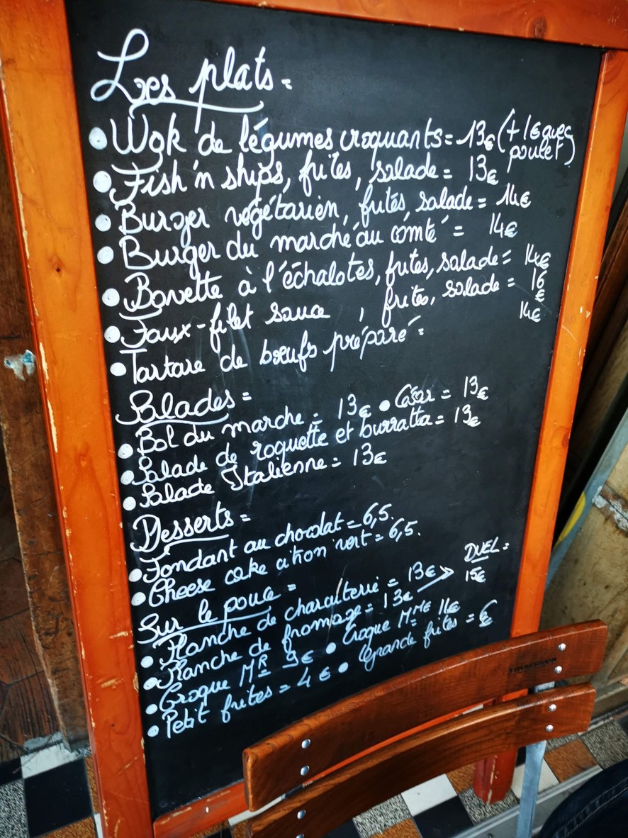 Le Bar Du Marché menu 2