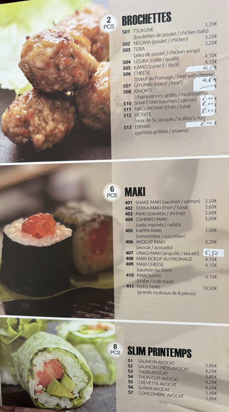 Jugoya menu 4