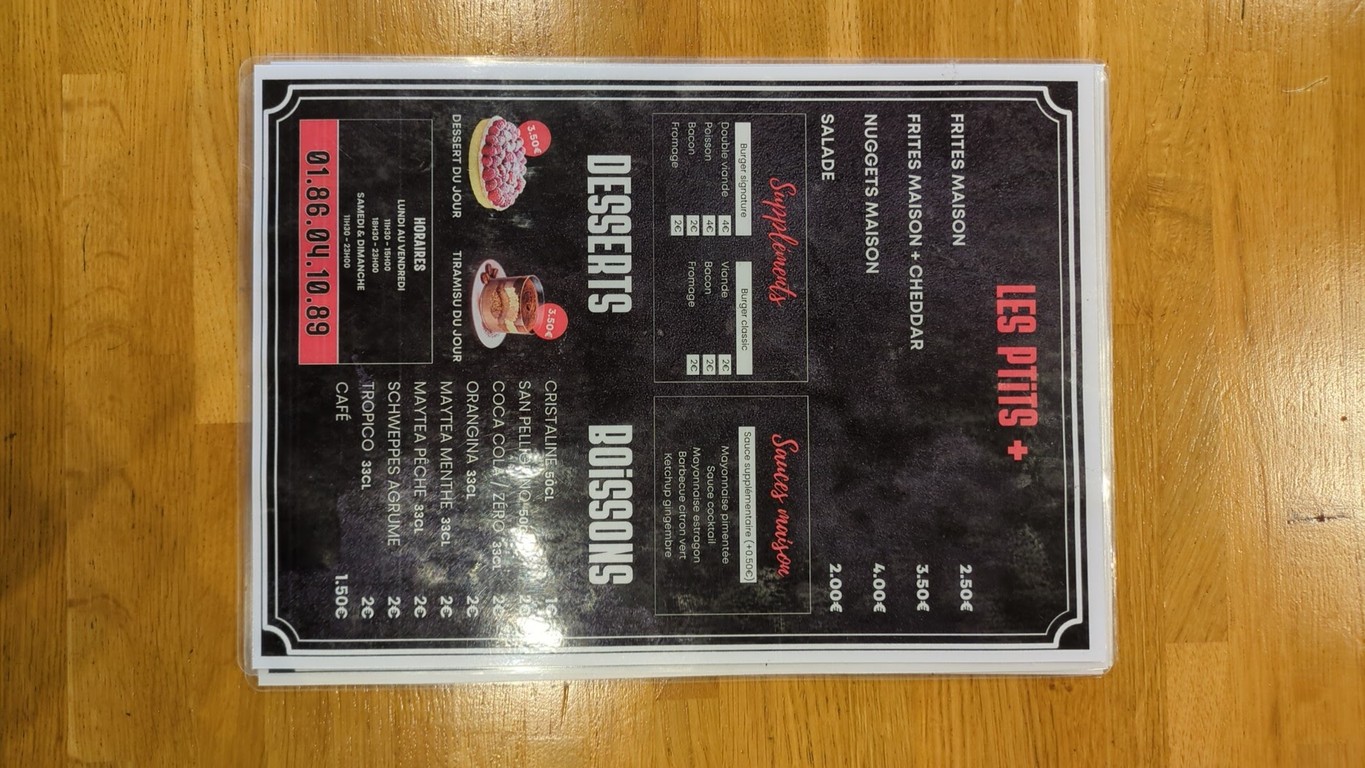 O'100 menu 2