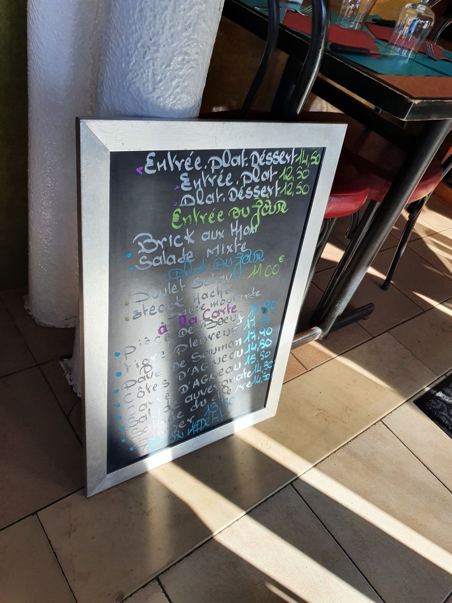 Le Terminus de Saint-Denis chez moustache menu 1