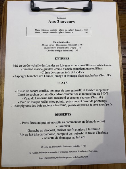 Aux 2 saveurs