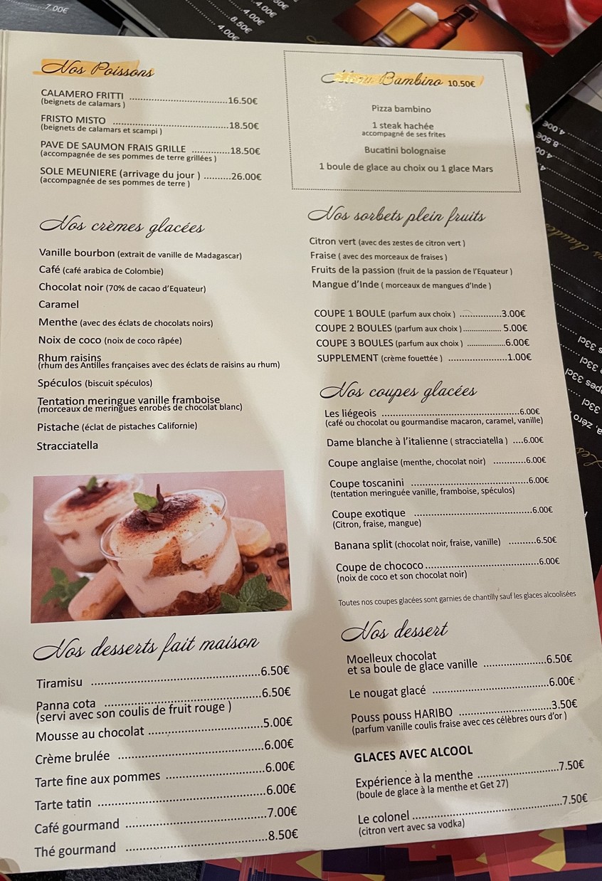 Toscanini menu 4