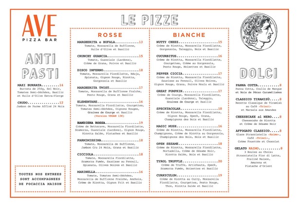 AVE Pizza Bar - Ménilmontant