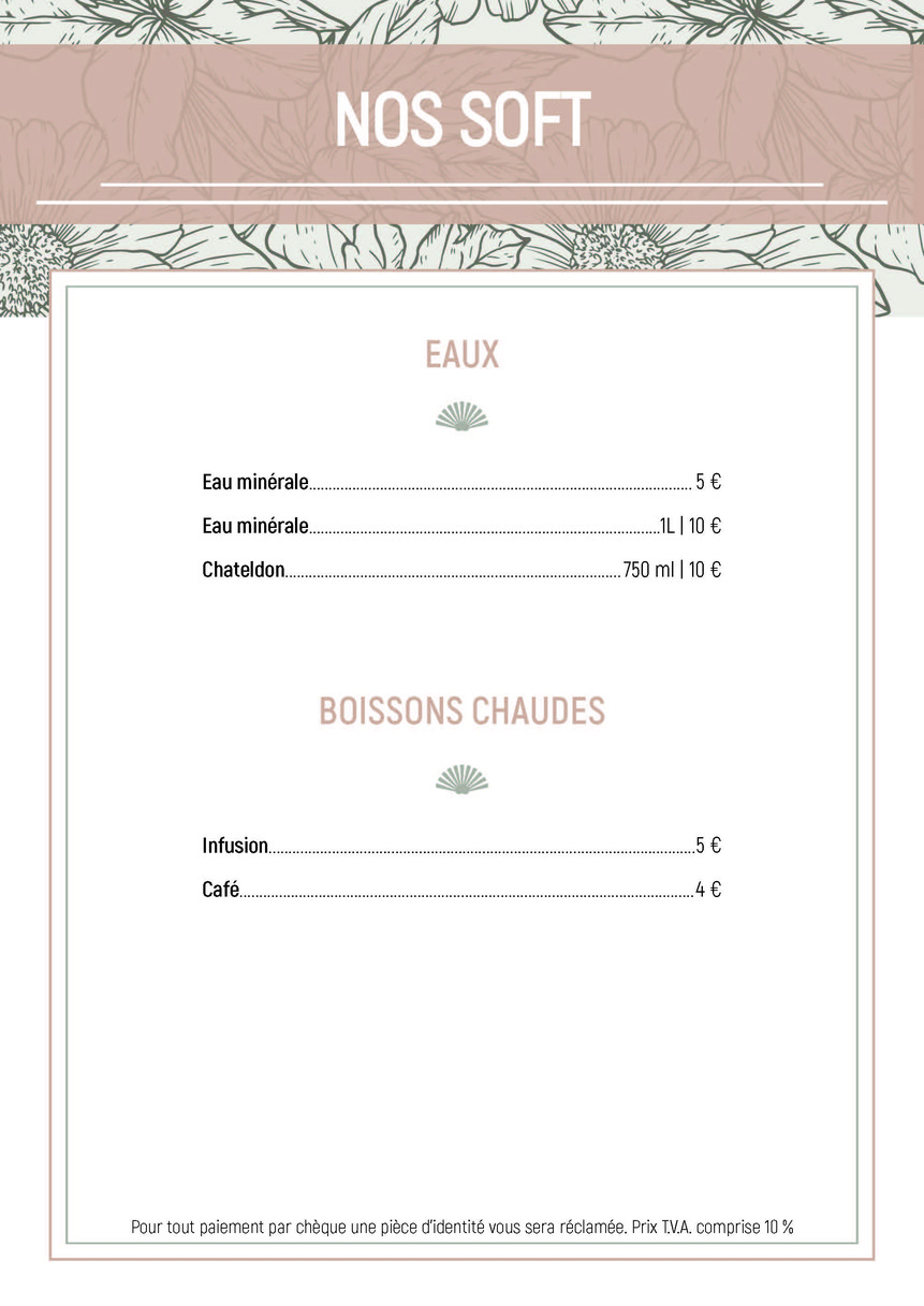 Pavillon Montsouris menu 3