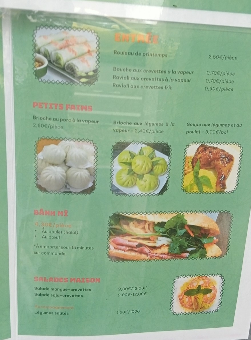 Pho Bonjour de Gentilly menu 2