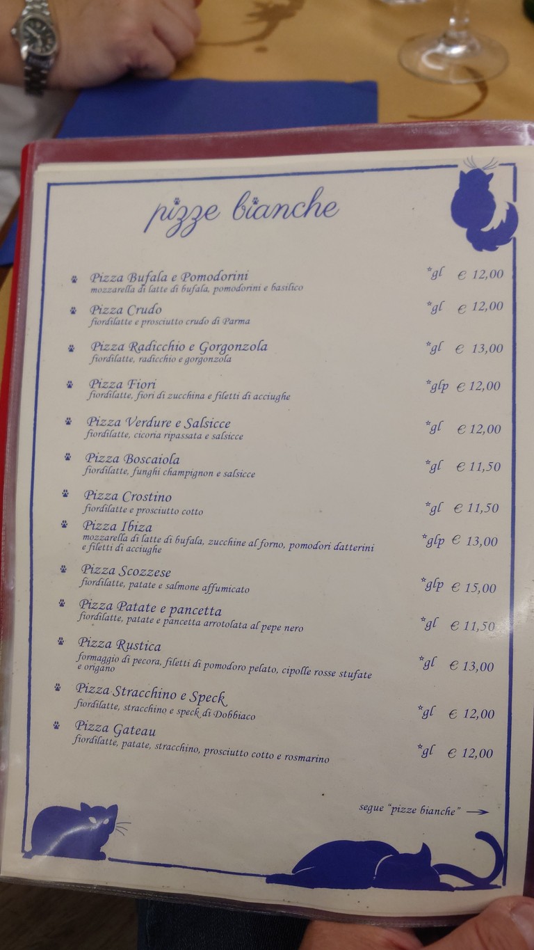 La Gatta Mangiona menu 4