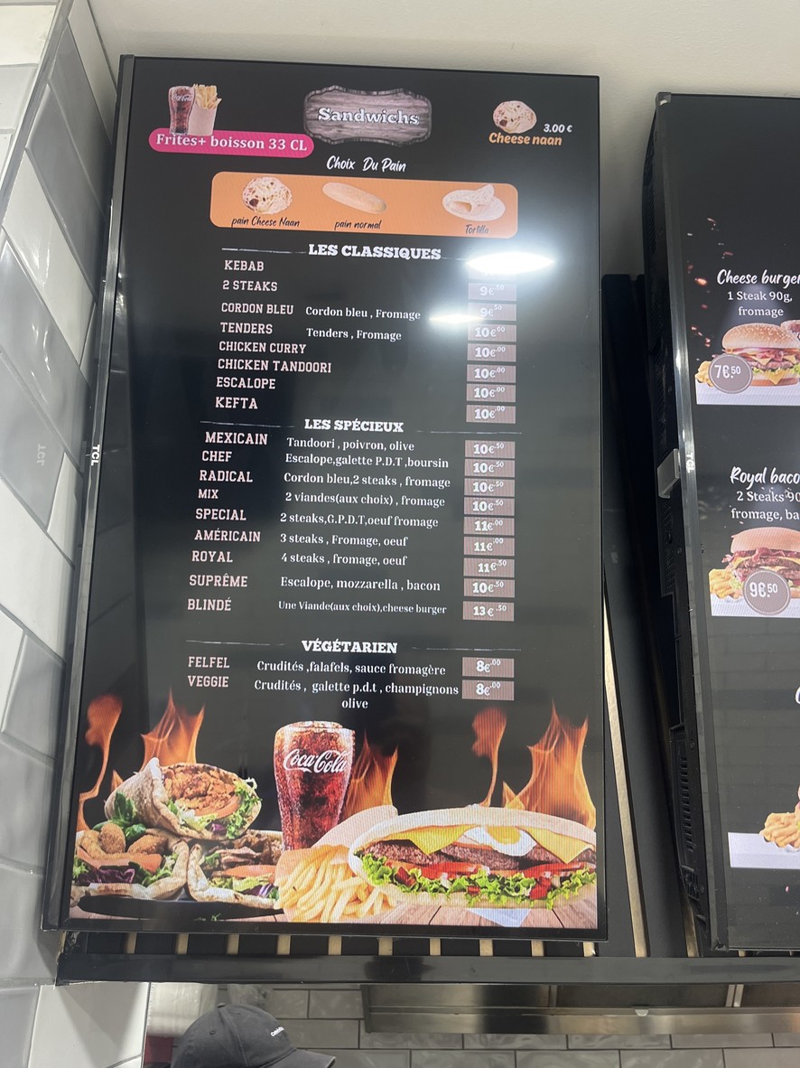 CHEESE NAAN VINCENNES menu 1
