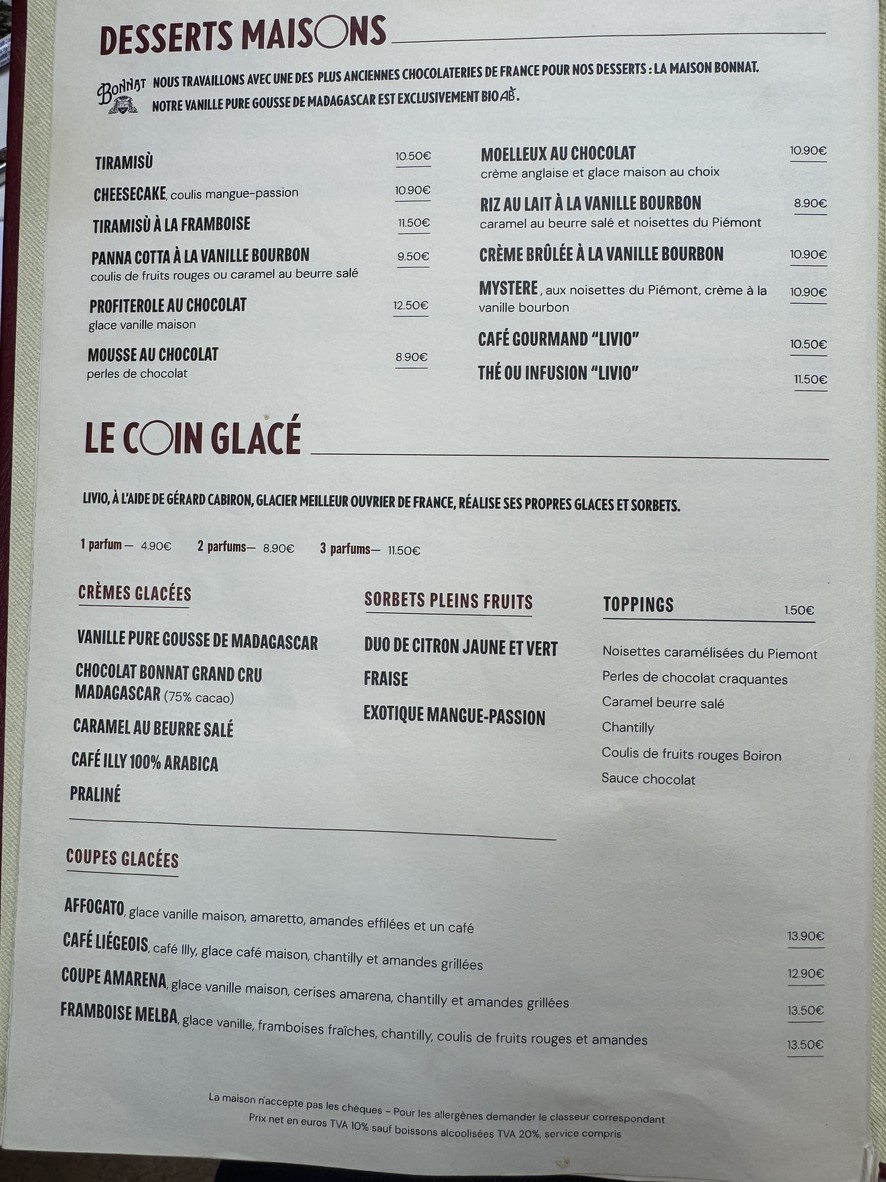 Livio menu 5