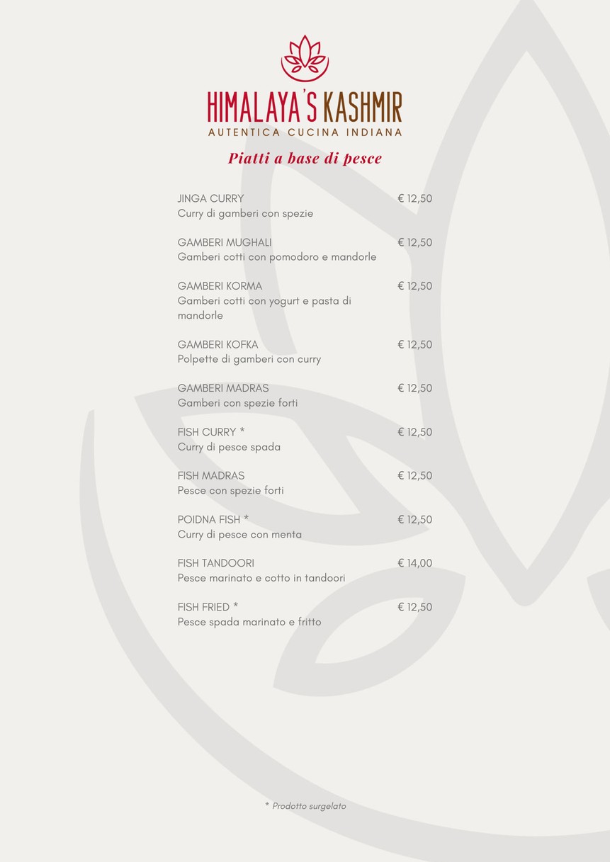 Himalaya Kashmir, Indo-Pakistan Restaurant menu 5