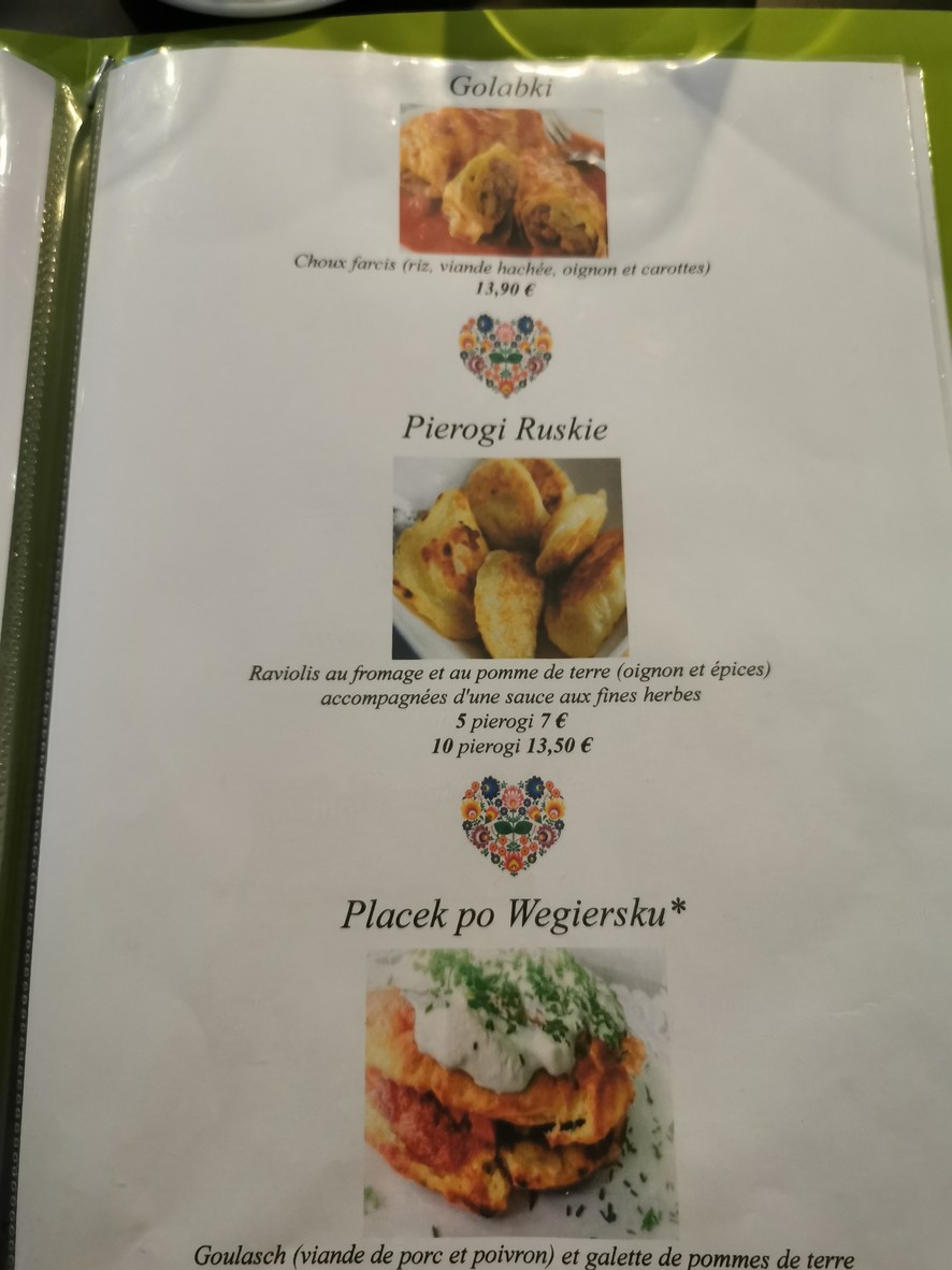 Chez Renata menu 3