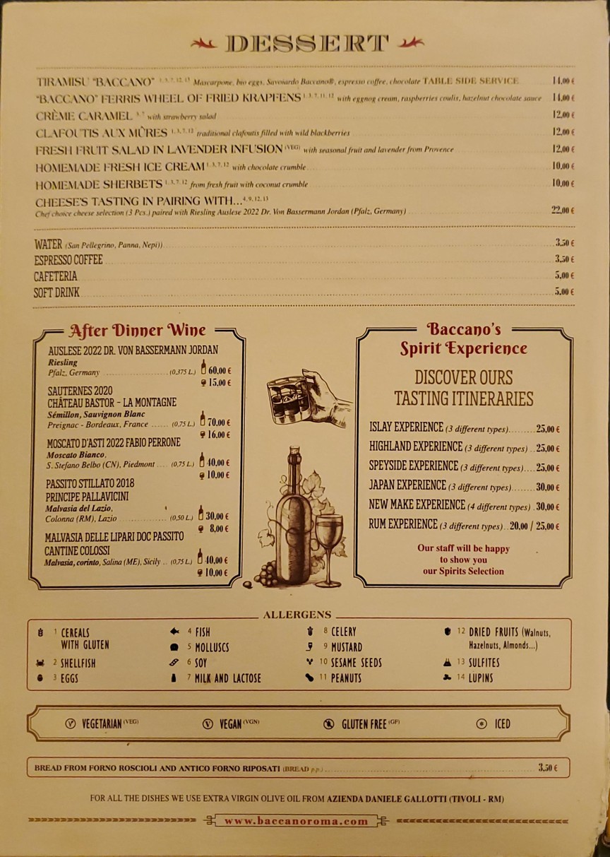 Baccano menu 3