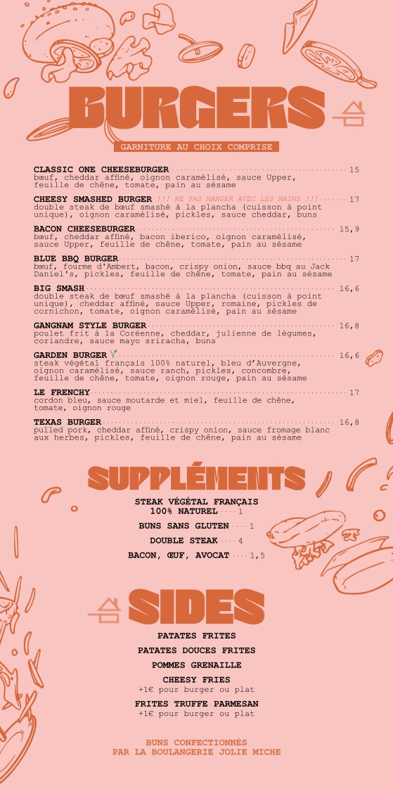 Upper Café menu 2