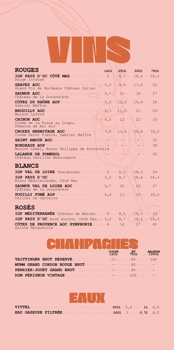 Upper Café menu 4