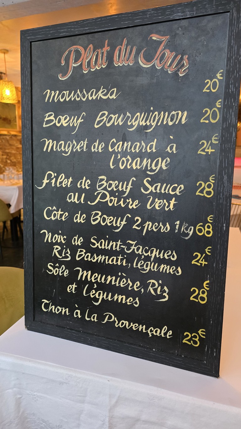 Les Baux de Paris menu 4