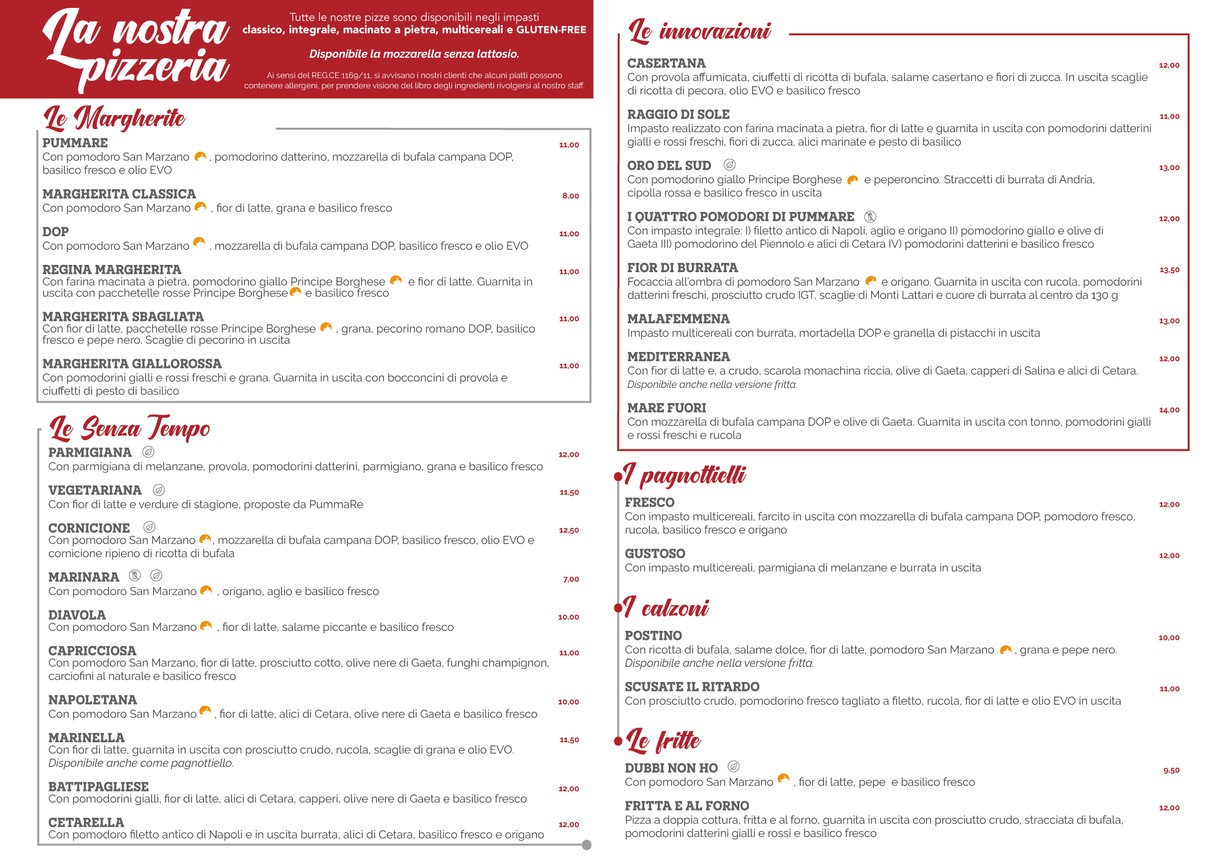 PummaRe' menu 2