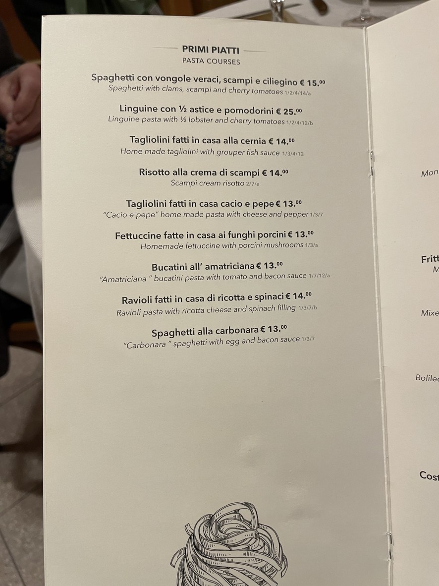 Ristorante da Vincenzo menu 2