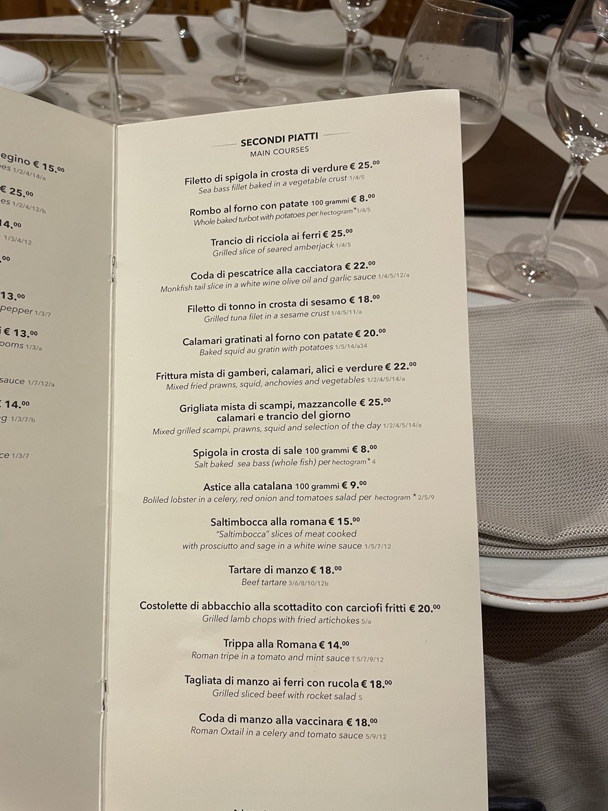 Ristorante da Vincenzo menu 3