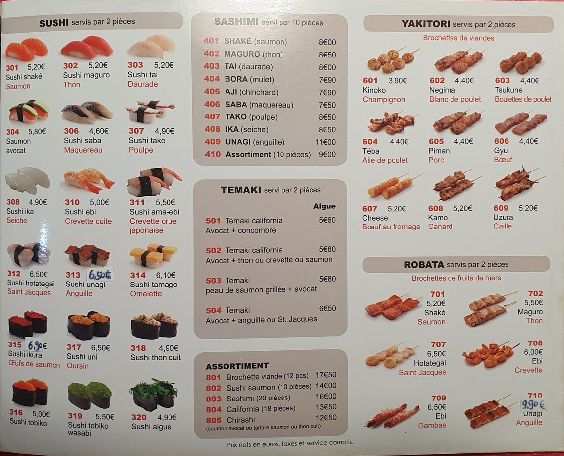 Royal Tokyo Restaurant menu 8
