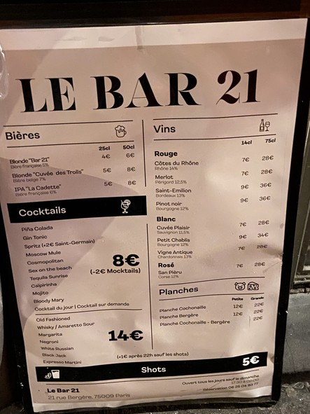LE BAR 21