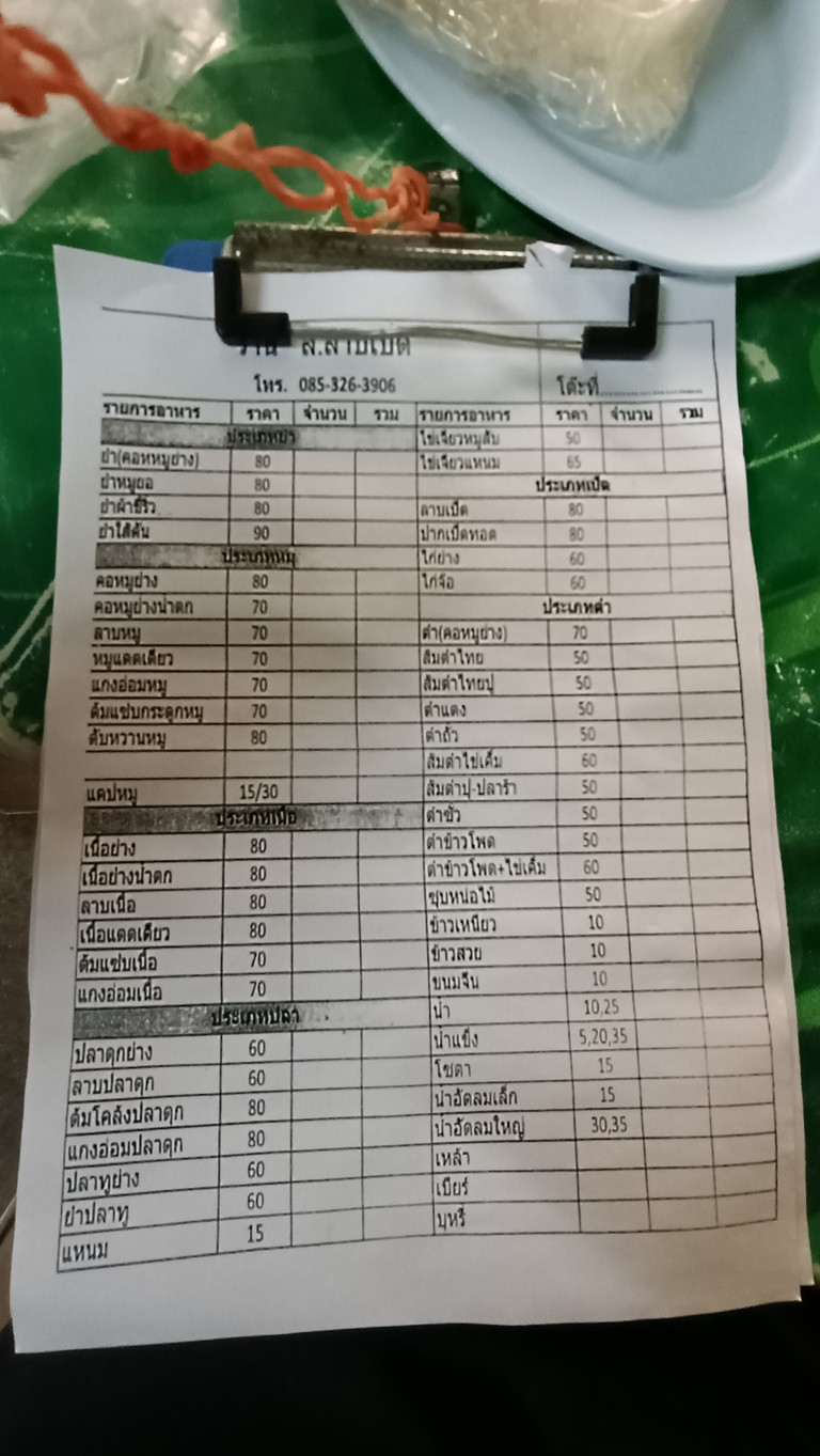 Ran S. Lab Ped menu 1