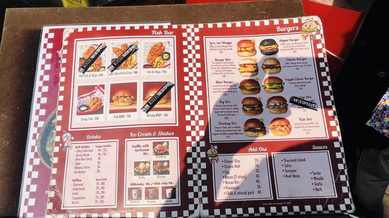 Burger Bro menu 5